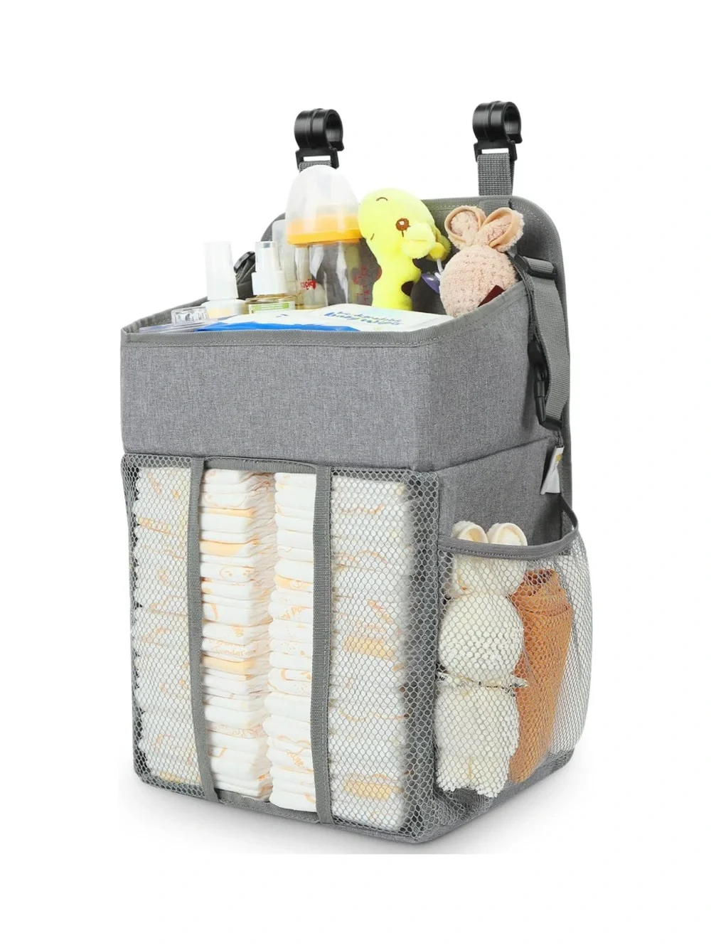 Diaper Caddy with Mesh Pockets
